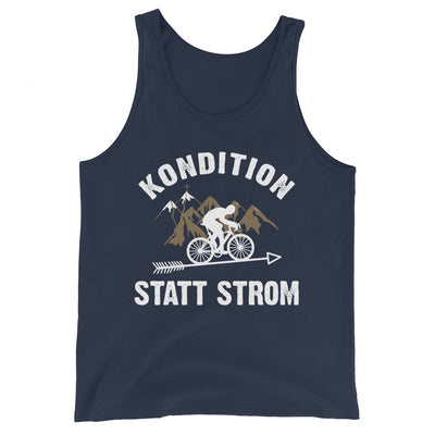 Kondition statt Strom - Herren Tanktop fahrrad xxx yyy zzz Navy