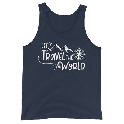 Lets travel the world - Herren Tanktop camping wandern xxx yyy zzz Navy