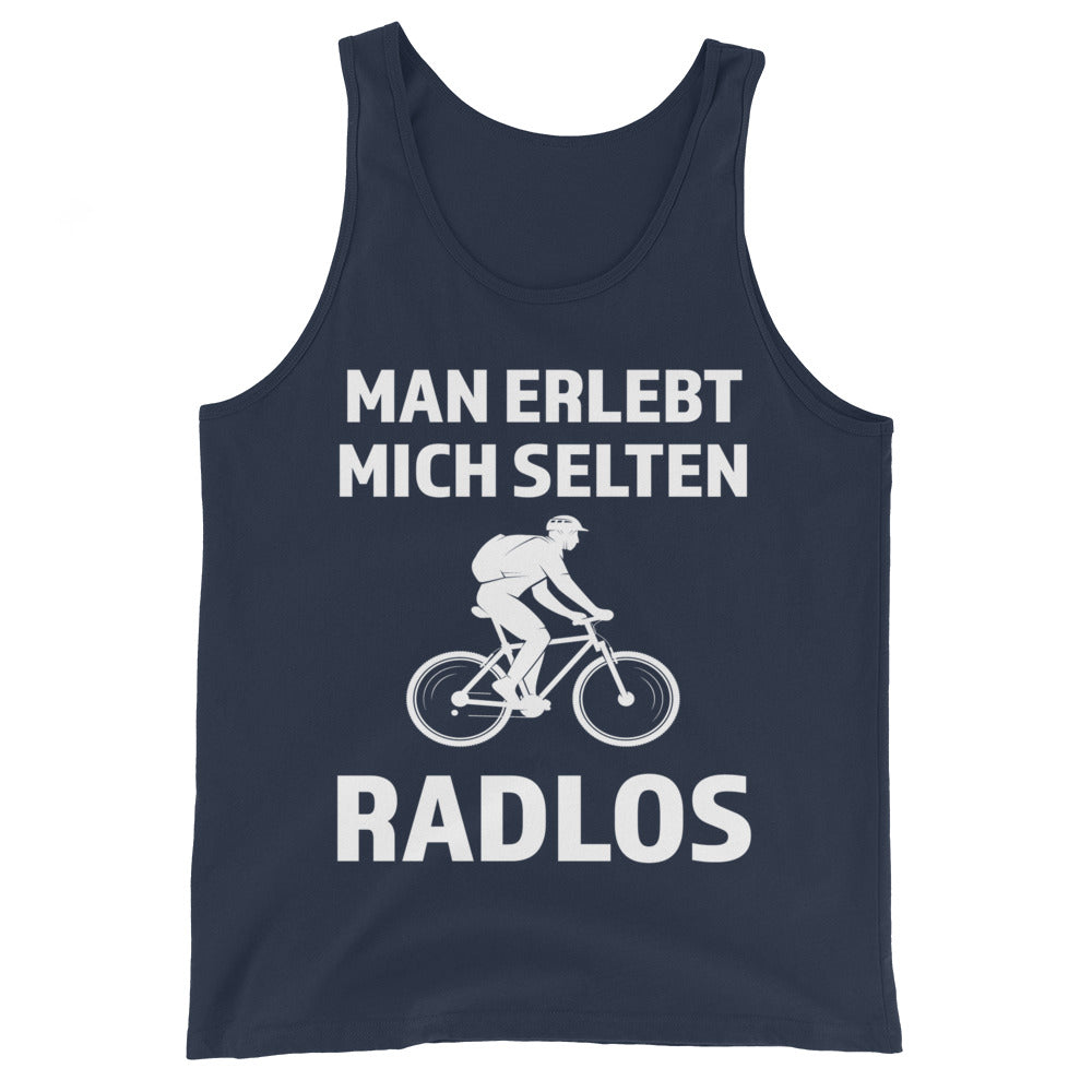 Man erlebt mich selten radlos - Herren Tanktop fahrrad xxx yyy zzz Navy