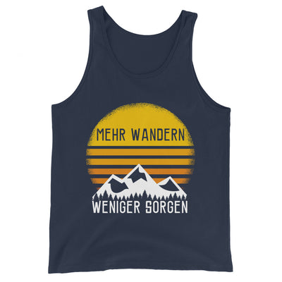 Mehr Wandern weniger Sorgen - Herren Tanktop wandern xxx yyy zzz Navy