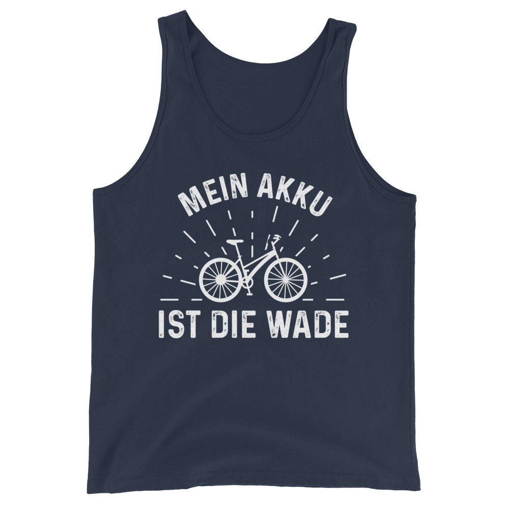 Mein Akku Ist Die Wade - Herren Tanktop fahrrad xxx yyy zzz Navy