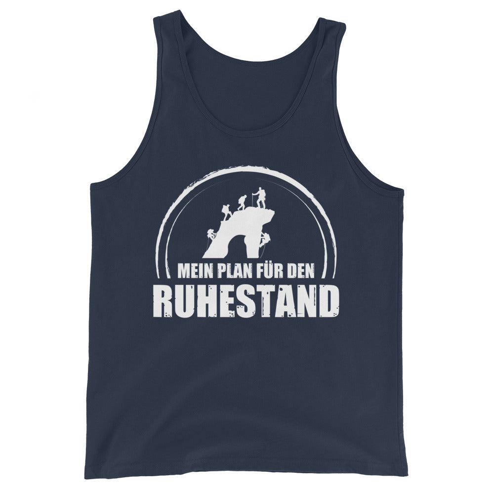 Mein Plan Fur Den Ruhestand - Herren Tanktop klettern xxx yyy zzz Navy