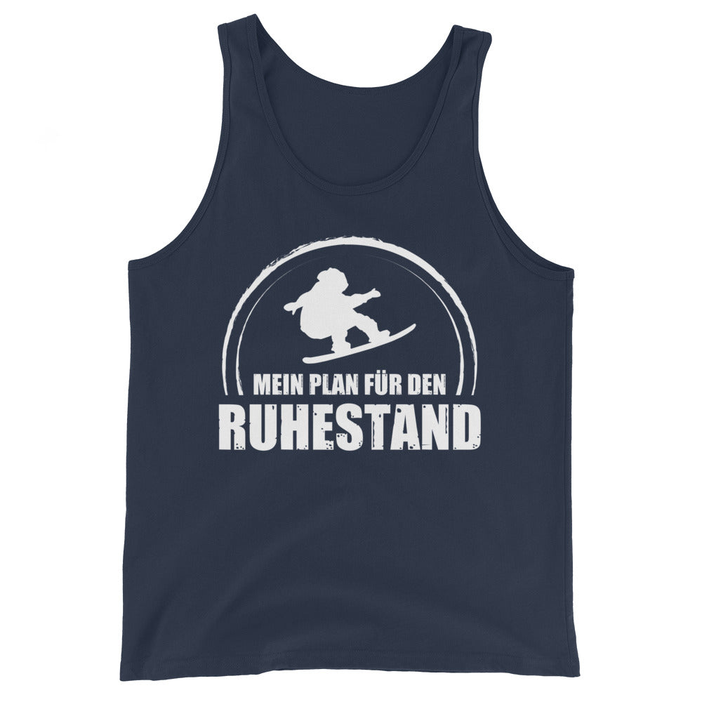 Mein Plan Fur Den Ruhestand - Herren Tanktop snowboarden xxx yyy zzz Navy