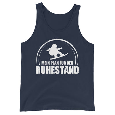 Mein Plan Fur Den Ruhestand - Herren Tanktop snowboarden xxx yyy zzz Navy