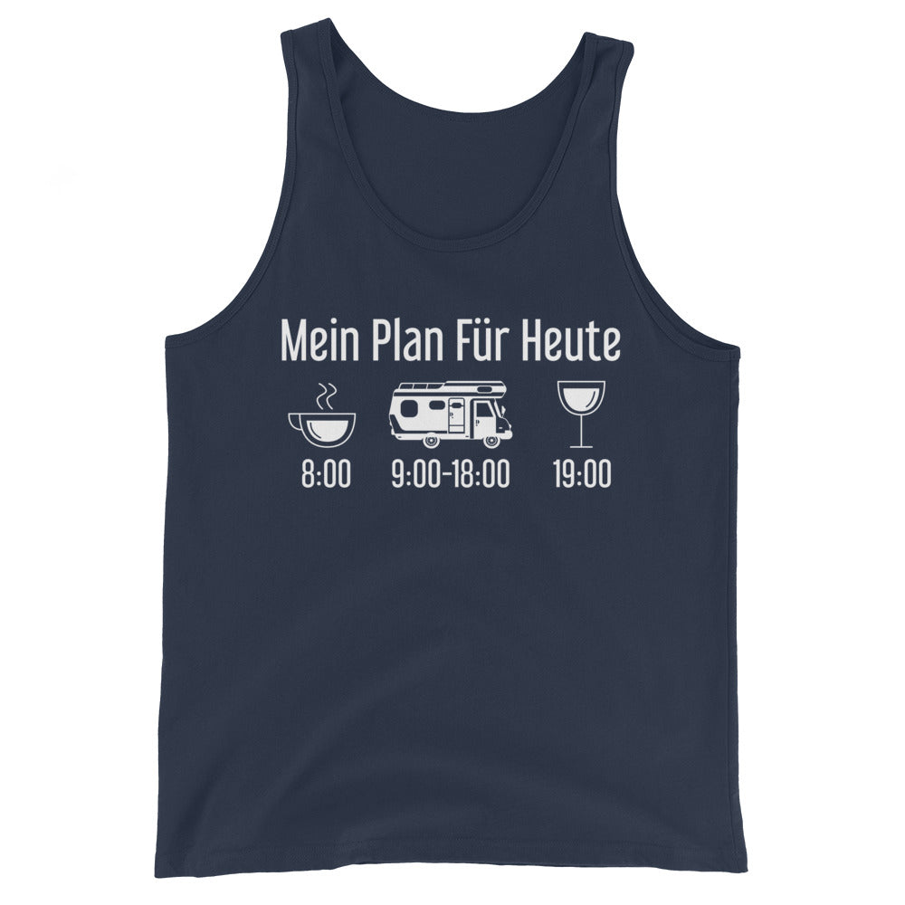 Mein Plan Für Heute - Herren Tanktop camping xxx yyy zzz Navy