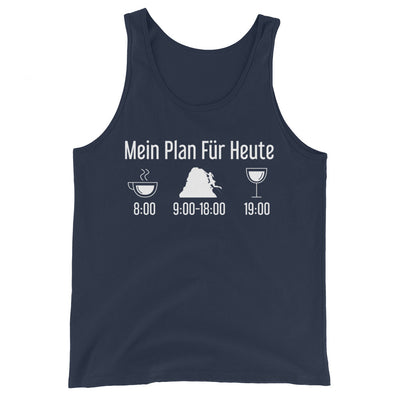 Mein Plan Für Heute - Herren Tanktop klettern xxx yyy zzz Navy