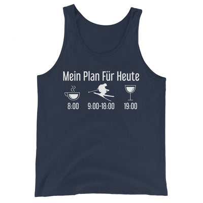 Mein Plan Für Heute - Herren Tanktop klettern ski xxx yyy zzz Navy