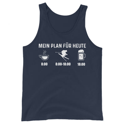 Mein Plan Für Heute - Herren Tanktop klettern ski xxx yyy zzz Navy