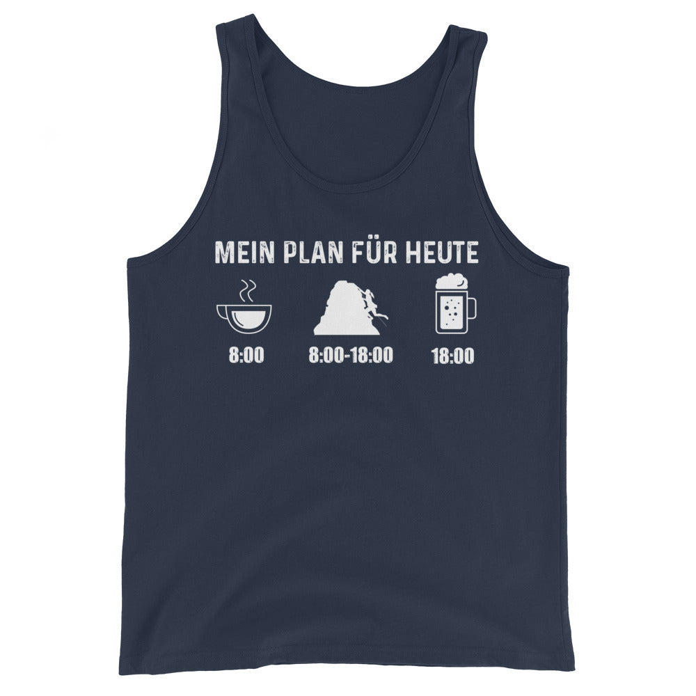 Mein Plan Für Heute 1 - Herren Tanktop klettern xxx yyy zzz Navy