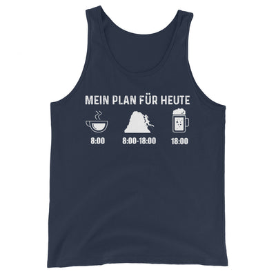 Mein Plan Für Heute 1 - Herren Tanktop klettern xxx yyy zzz Navy