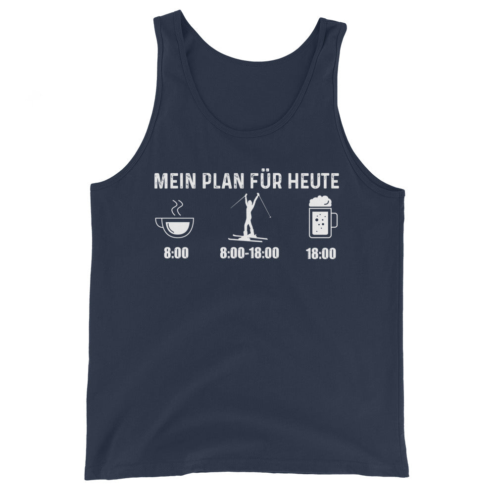 Mein Plan Für Heute 1 - Herren Tanktop klettern ski xxx yyy zzz Navy