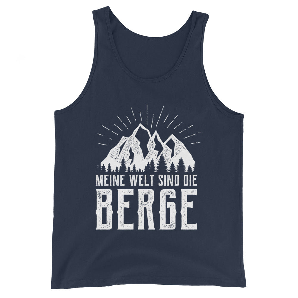 Meine Welt sind die Berge - Herren Tanktop berge xxx yyy zzz Navy