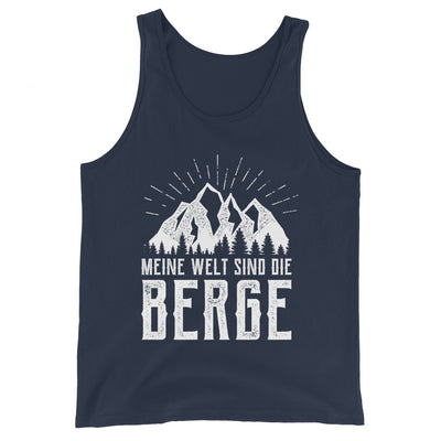 Meine Welt sind die Berge - Herren Tanktop berge xxx yyy zzz Navy