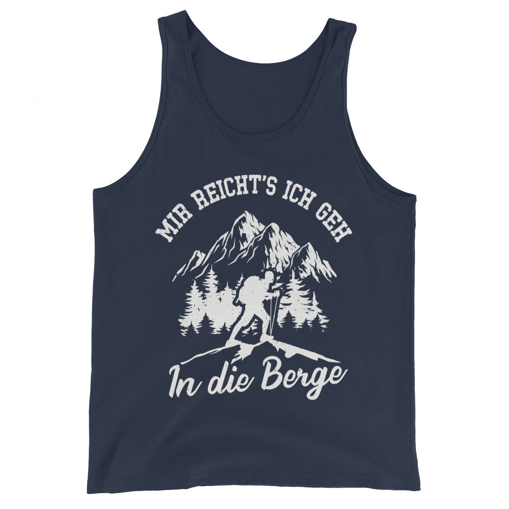 Mir reichts ich geh in die Berge - Herren Tanktop berge wandern xxx yyy zzz Navy