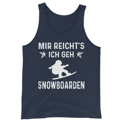 Mir Reicht's Ich Gen Snowboarden - Herren Tanktop snowboarden xxx yyy zzz Navy