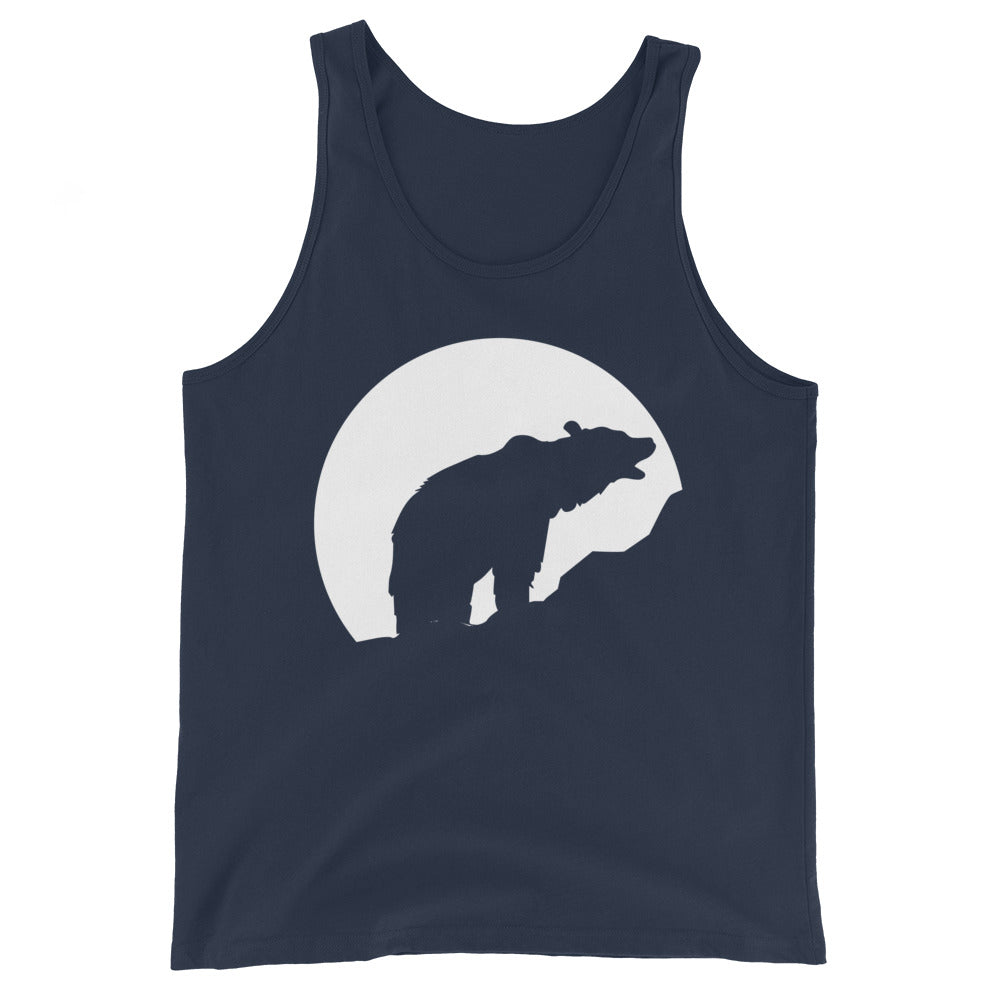 Moon - Bear - Herren Tanktop camping xxx yyy zzz Navy