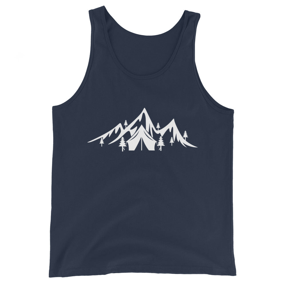 Berge - Camping - Herren Tanktop camping xxx yyy zzz Navy