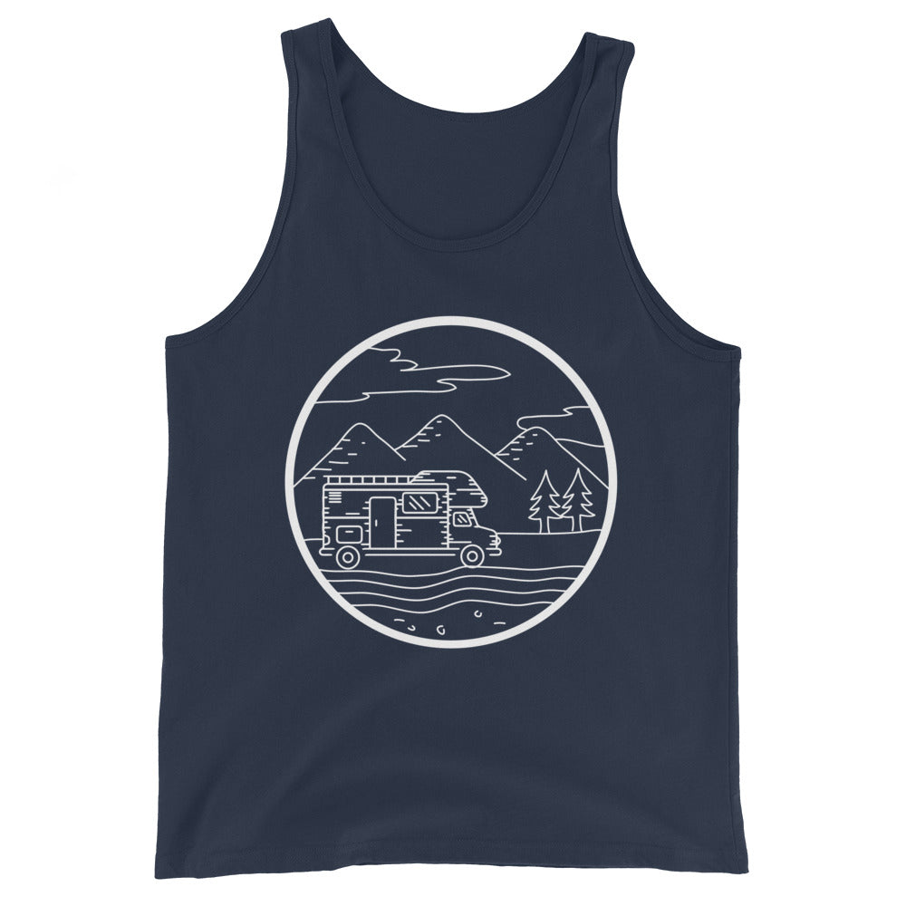 Berge - Camping Van - (13) - Herren Tanktop camping xxx yyy zzz Navy