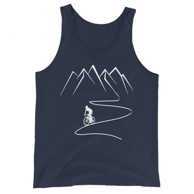 Berge - Kurve Linie - Radfahren - Herren Tanktop fahrrad xxx yyy zzz Navy