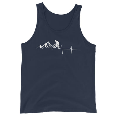 Berge - Herzschlag - Radfahren - Herren Tanktop fahrrad xxx yyy zzz Navy