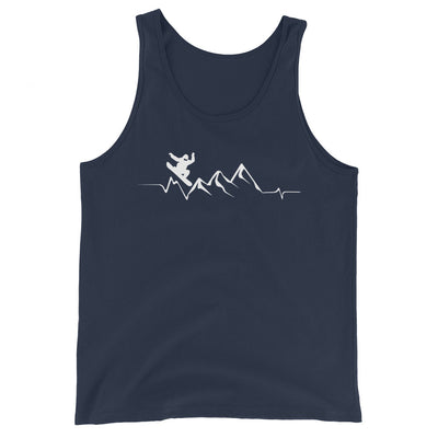 Berge - Herzschlag - Snowboarding - Herren Tanktop snowboarden xxx yyy zzz Navy