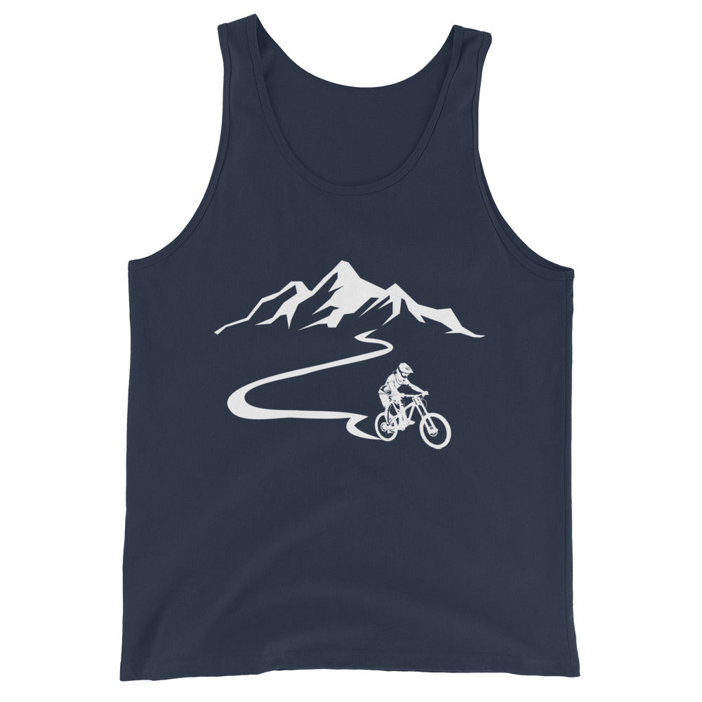 Berge - Mountainbike - (M) (13) - Herren Tanktop xxx yyy zzz Navy