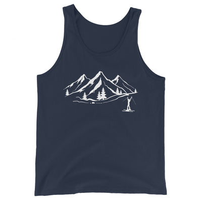 Berge 1 und Skifahren - Herren Tanktop klettern ski xxx yyy zzz Navy