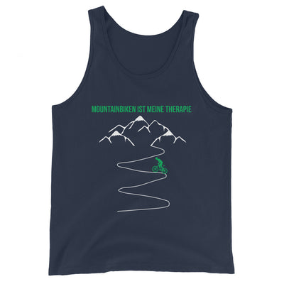 Mountainbiken ist meine Therapie - (M) - Herren Tanktop xxx yyy zzz Navy