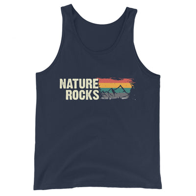 Nature Felsens - Herren Tanktop berge camping wandern xxx yyy zzz Navy