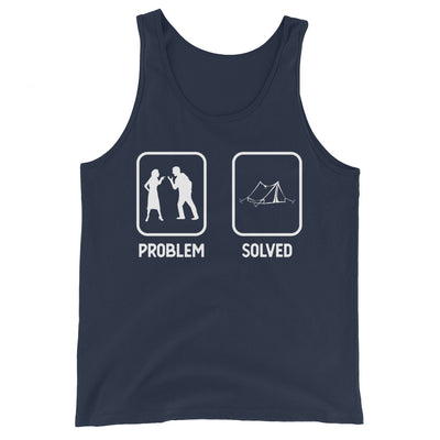 Problem Solved - Camping Tent - Herren Tanktop camping xxx yyy zzz Navy