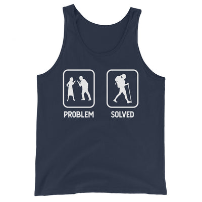 Problem Solved - Frau Wandern - Herren Tanktop wandern xxx yyy zzz Navy