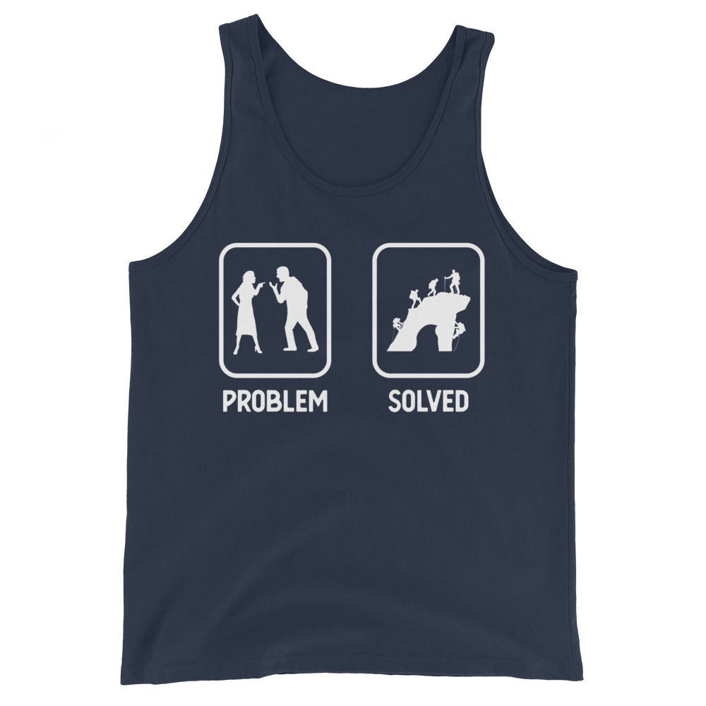 Problem Solved - Mann Klettern - Herren Tanktop klettern xxx yyy zzz Navy