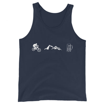 Radfahren, Berge und Bier - Herren Tanktop fahrrad xxx yyy zzz Navy