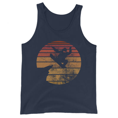 Retro - Snowboarding - Herren Tanktop snowboarden xxx yyy zzz Navy