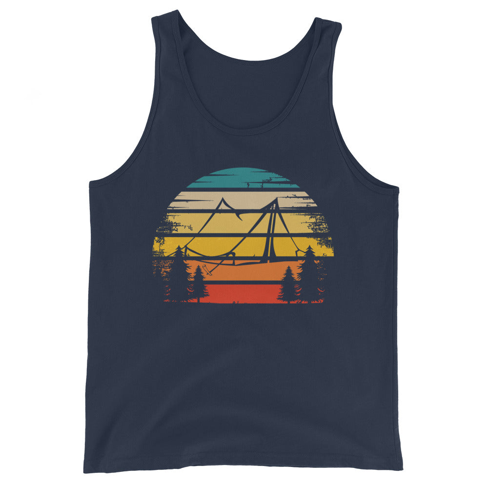 Retro Sonne und Camping - Herren Tanktop camping xxx yyy zzz Navy