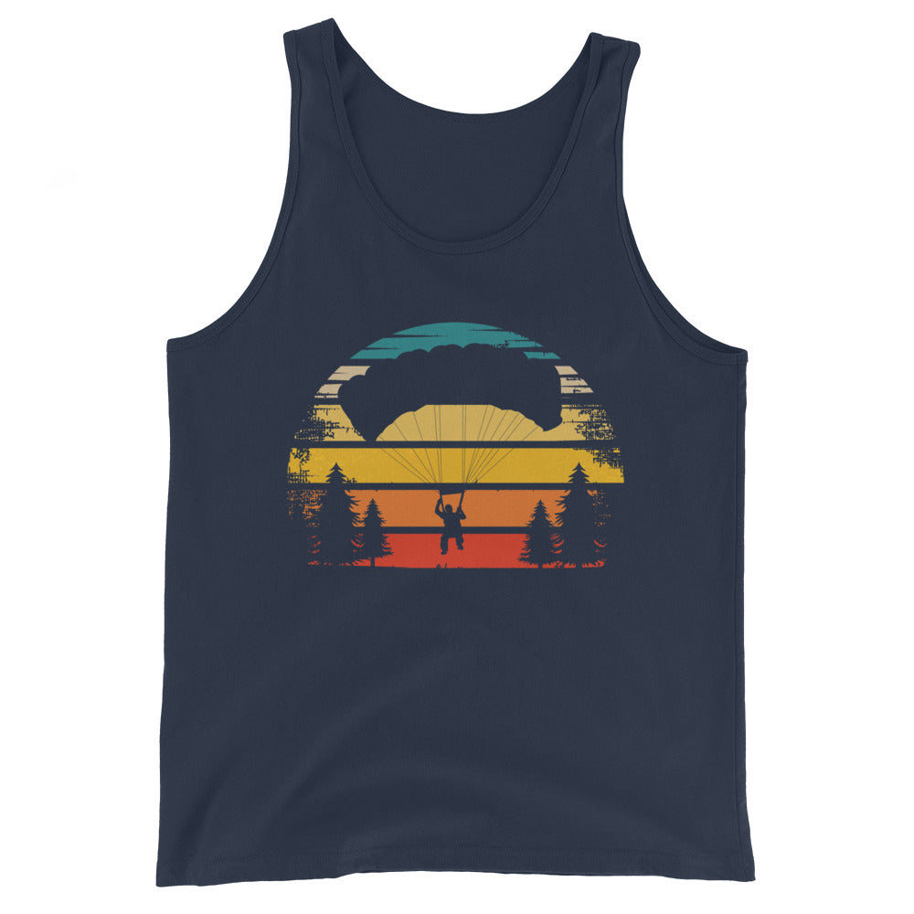 Retro Sonne und Paragleiten - Herren Tanktop berge xxx yyy zzz Navy