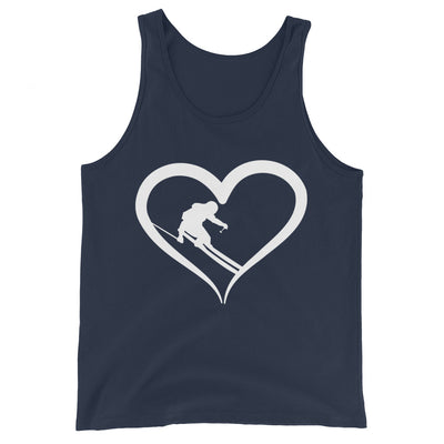 Skifahrer und Herz - Herren Tanktop klettern ski xxx yyy zzz Navy