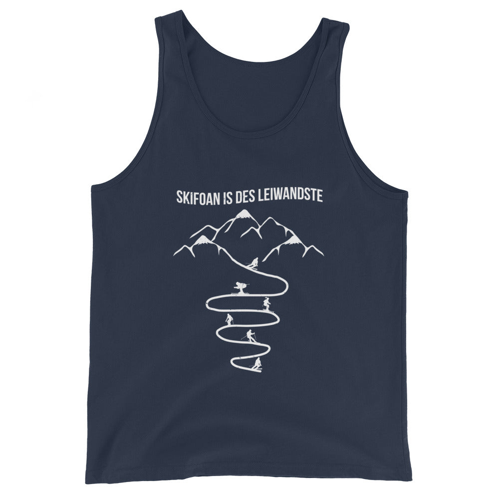 Skifoan is des leiwandste - Herren Tanktop klettern ski xxx yyy zzz Navy