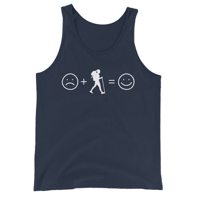 Lächelndes Gesicht und Wandern - Herren Tanktop wandern xxx yyy zzz Navy