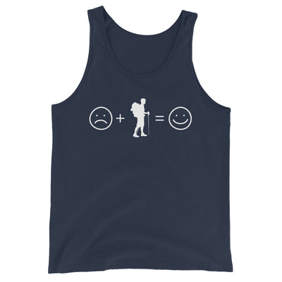 Lächelndes Gesicht und Wandern - Herren Tanktop wandern xxx yyy zzz Navy