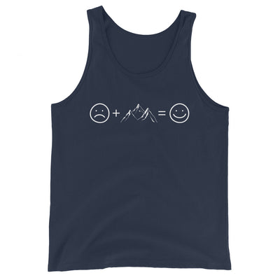 Lächelndes Gesicht und Berge - Herren Tanktop berge xxx yyy zzz Navy