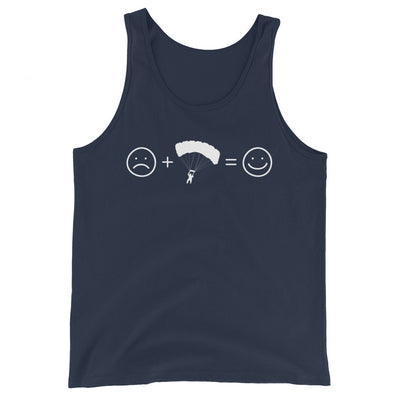 Lächelndes Gesicht und Paragleiten - Herren Tanktop berge xxx yyy zzz Navy