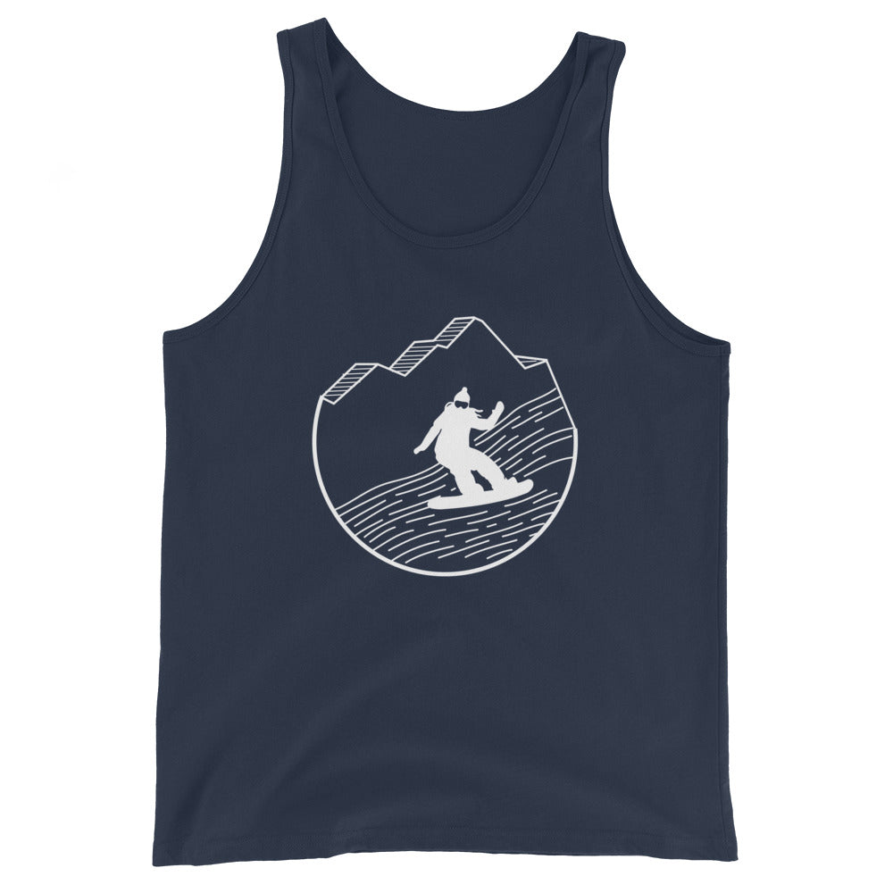 Snowboarding - (15) - Herren Tanktop snowboarden xxx yyy zzz Navy