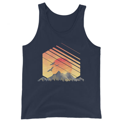 Sonnenaufgang Alpen - Herren Tanktop berge xxx yyy zzz Navy