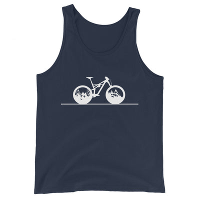 Gerade Linie - Berge - Radfahren - Herren Tanktop fahrrad xxx yyy zzz Navy