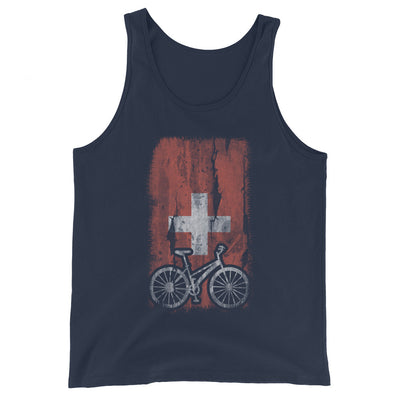 Schweizer Flagge und Radfahren - Herren Tanktop fahrrad xxx yyy zzz Navy