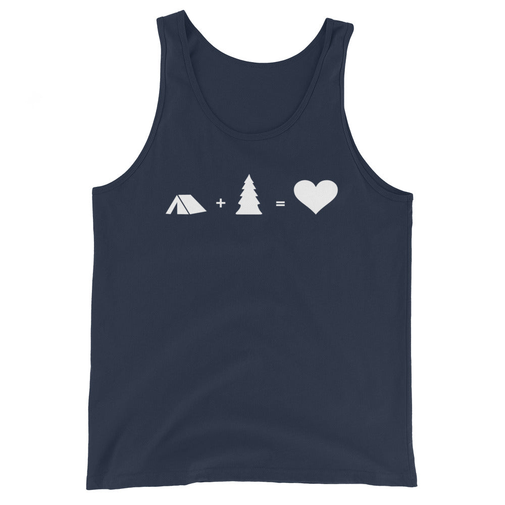 Baum - Herz - Camping - Herren Tanktop xxx yyy zzz Navy