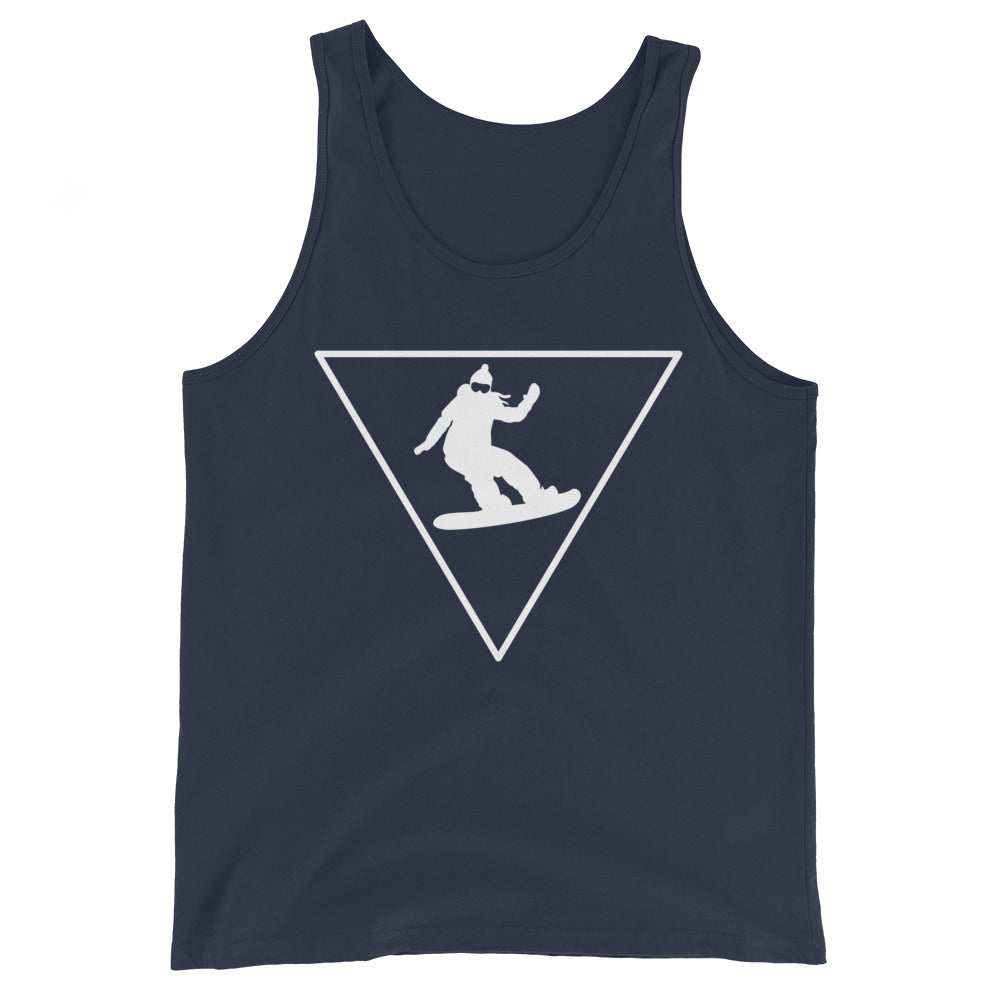 Dreieck_und_Snowboarding_-_(SN) - Men’s Staple Tank Top | Bella + Canvas 3480 xxx yyy zzz Navy