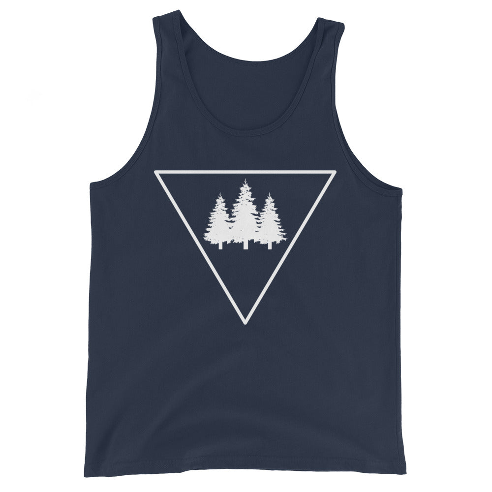 Dreieck und Bäume - Herren Tanktop camping xxx yyy zzz Navy