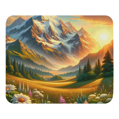 Heitere Alpenschönheit: Schneeberge und Wildblumenwiesen - Mauspad berge xxx yyy zzz Default Title